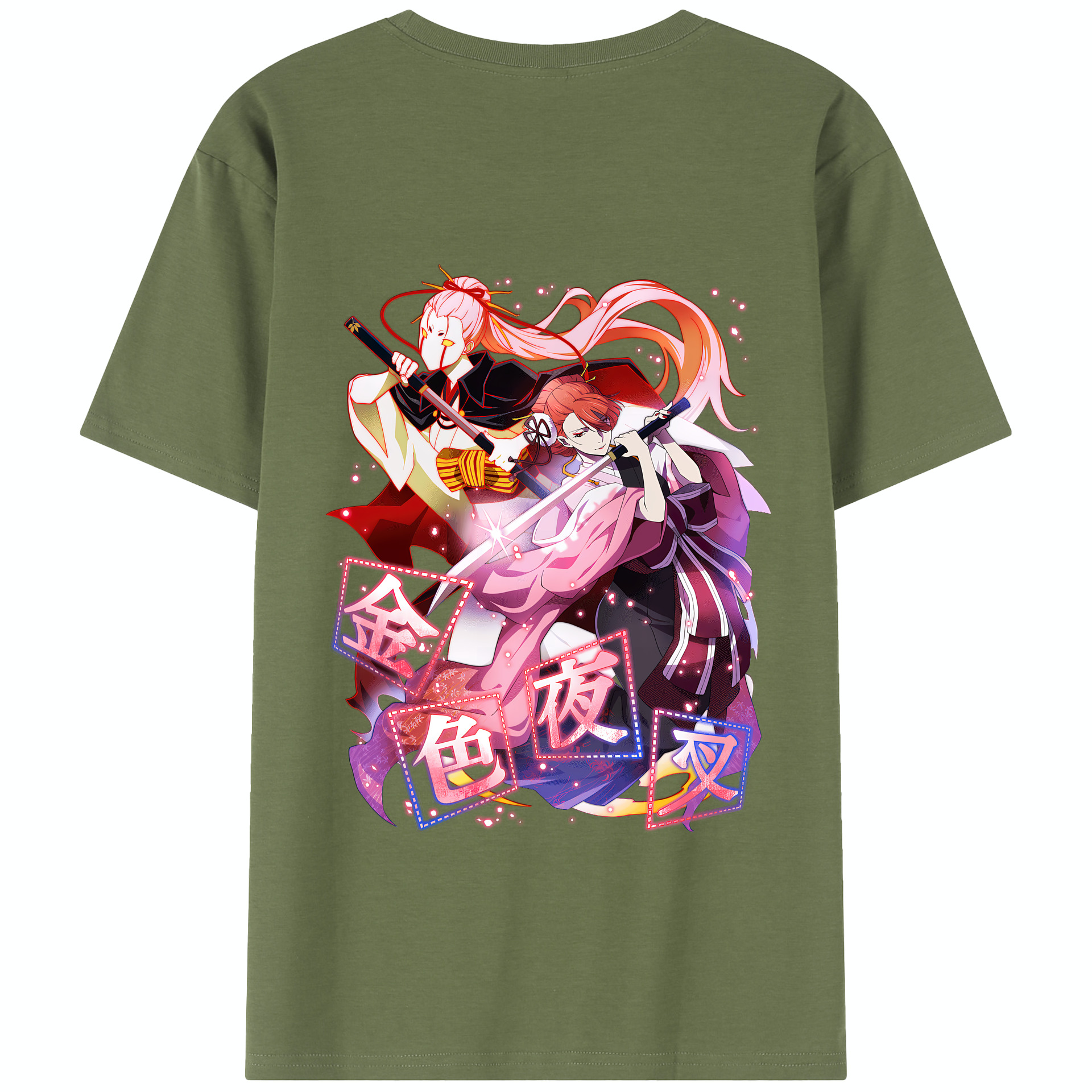 （画像用） 文豪ストレイドッグス Bungo Stray Dogs 綿100％半袖Tシャツ（背面プリント）